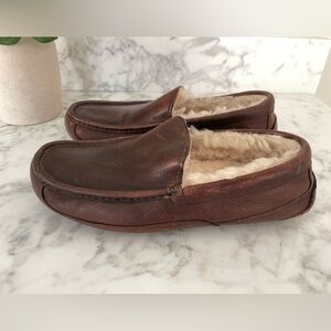 Moccasins Brown Leather Size 9